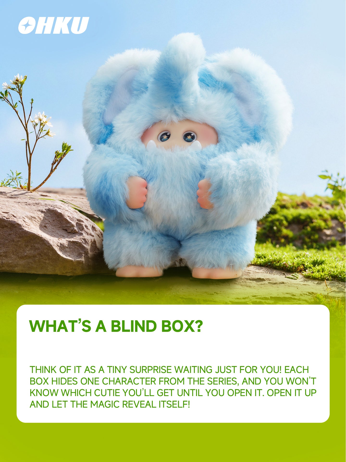 OHKU GIGGLE MONSTER Furry Forest Series