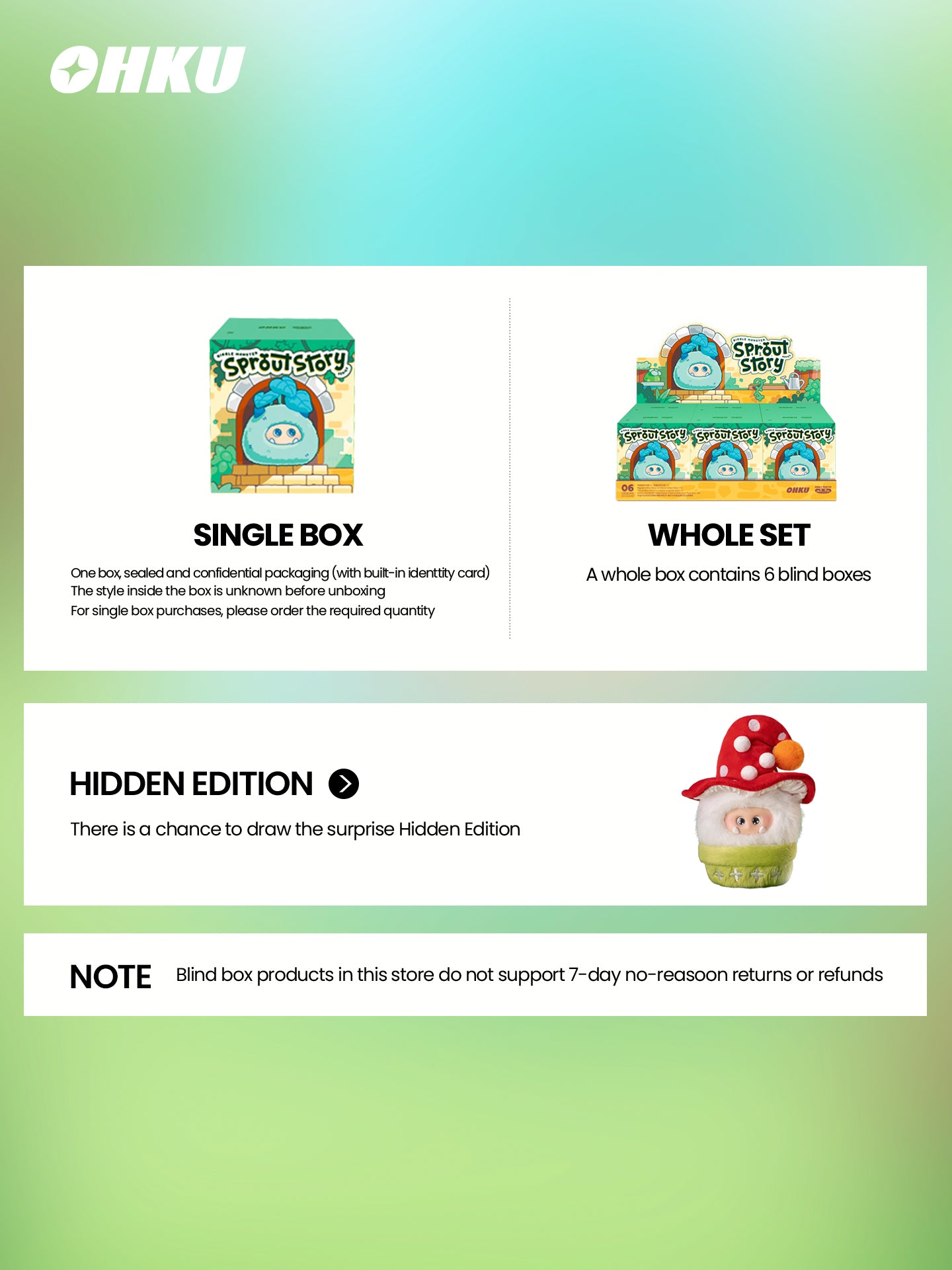 OHKU Giggle Monster Sprout Story Series
