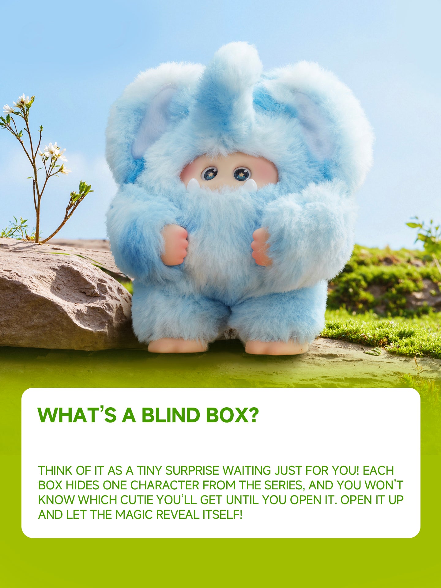 OHKU GIGGLE MONSTER Furry Forest Series Vinyl Plush Blind Box