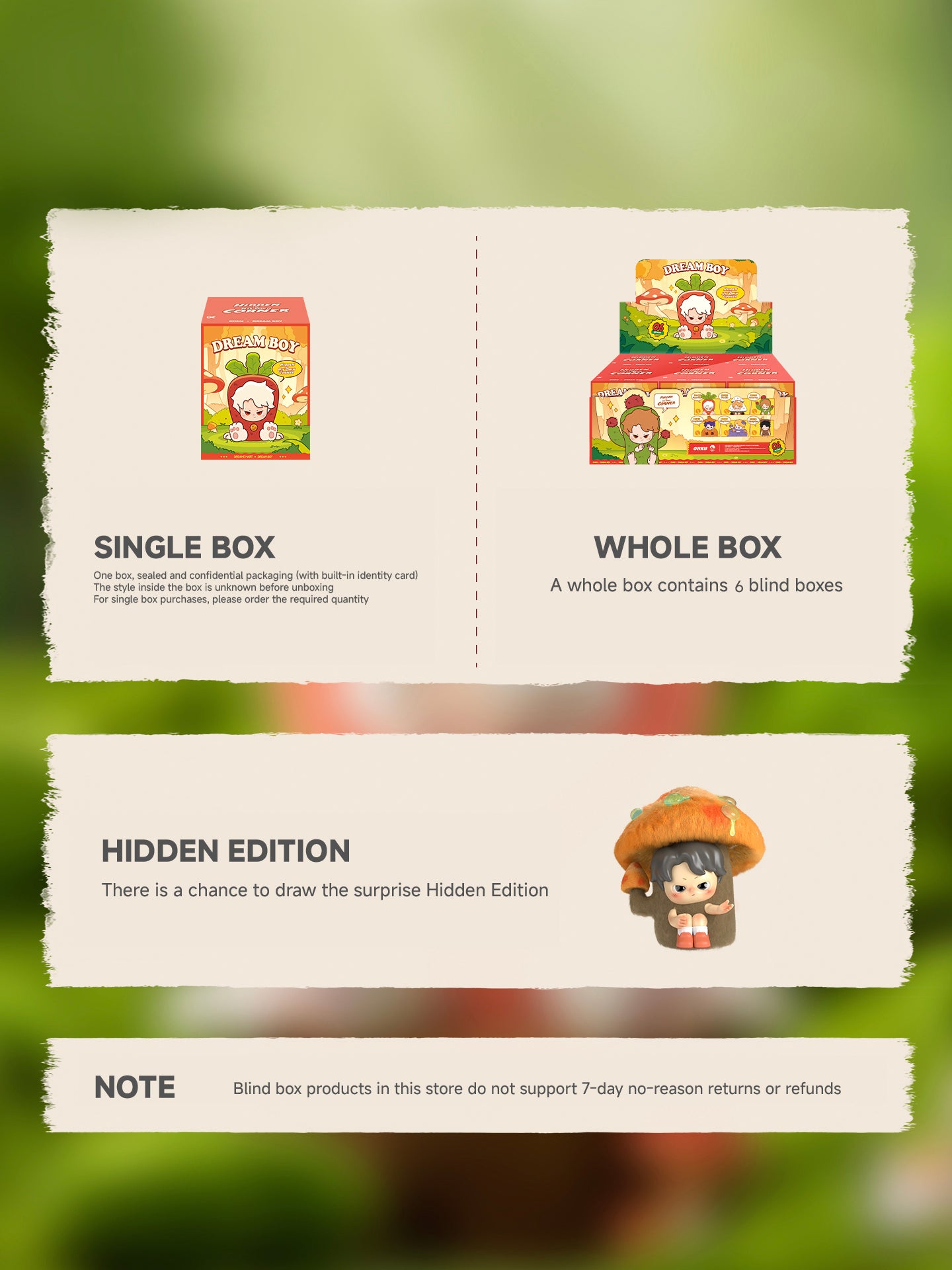 OHKU DREAM BOY Hidden in His Own Corner Series Plush Blind Box