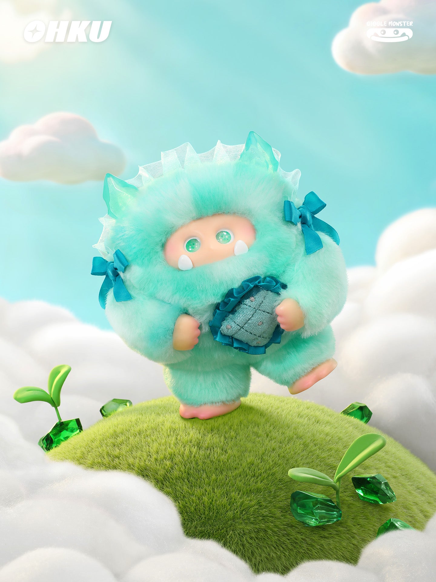 OHKU GIGGLE MONSTER Crystal Wish Series