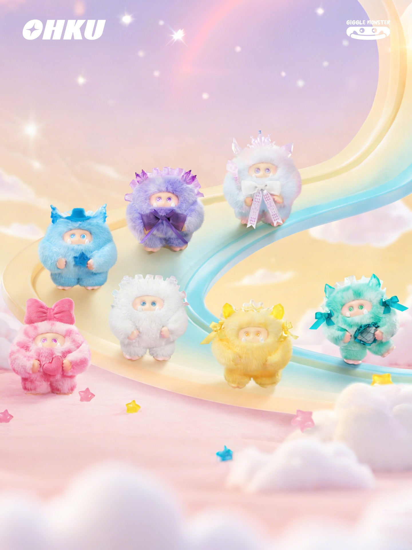 OHKU GIGGLE MONSTER Crystal Wish Series