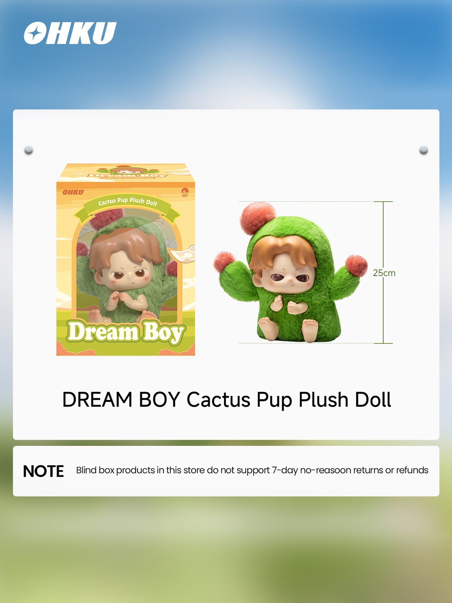 OHKU Dream BOY Cactus Pup Plush Doll