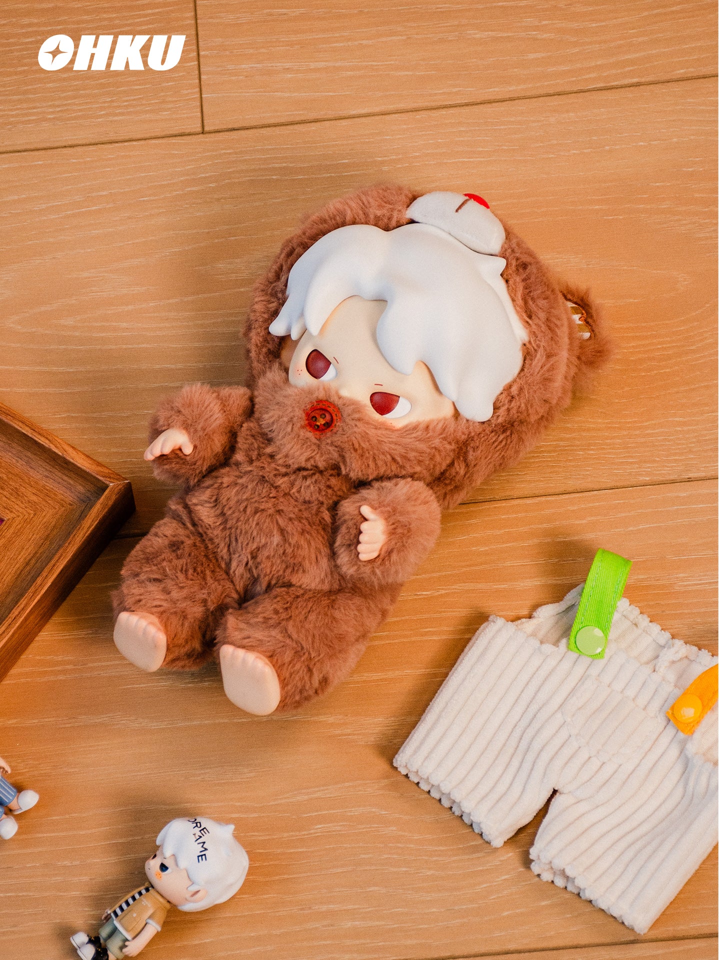 OHKU DREAM BOY ACCESSORIES SPRING OUTING BEAR VINYL DOLL