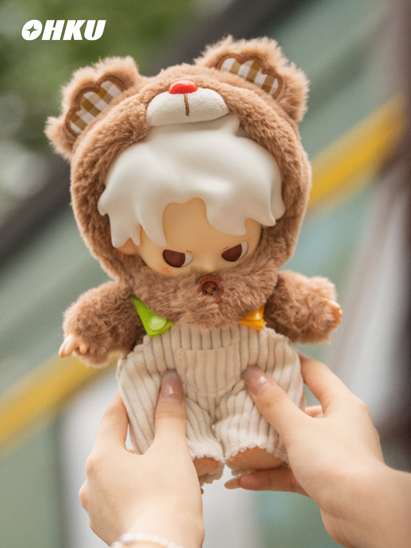 OHKU DREAM BOY ACCESSORIES SPRING OUTING BEAR VINYL DOLL