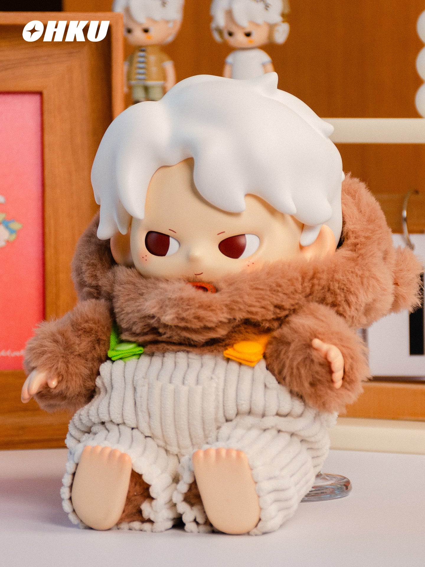 OHKU DREAM BOY ACCESSORIES SPRING OUTING BEAR VINYL DOLL