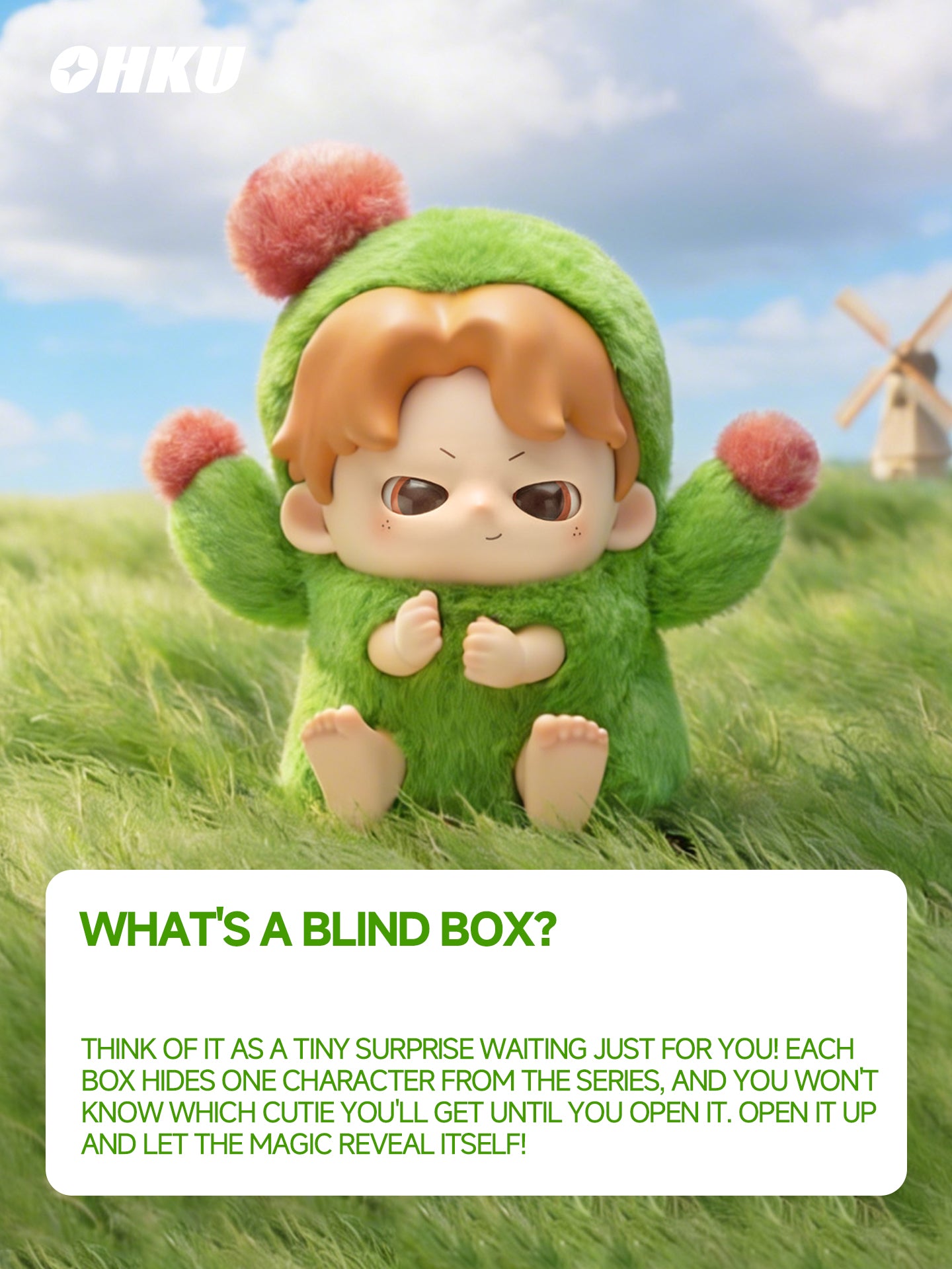 OHKU Dream BOY Cactus Pup Plush Doll