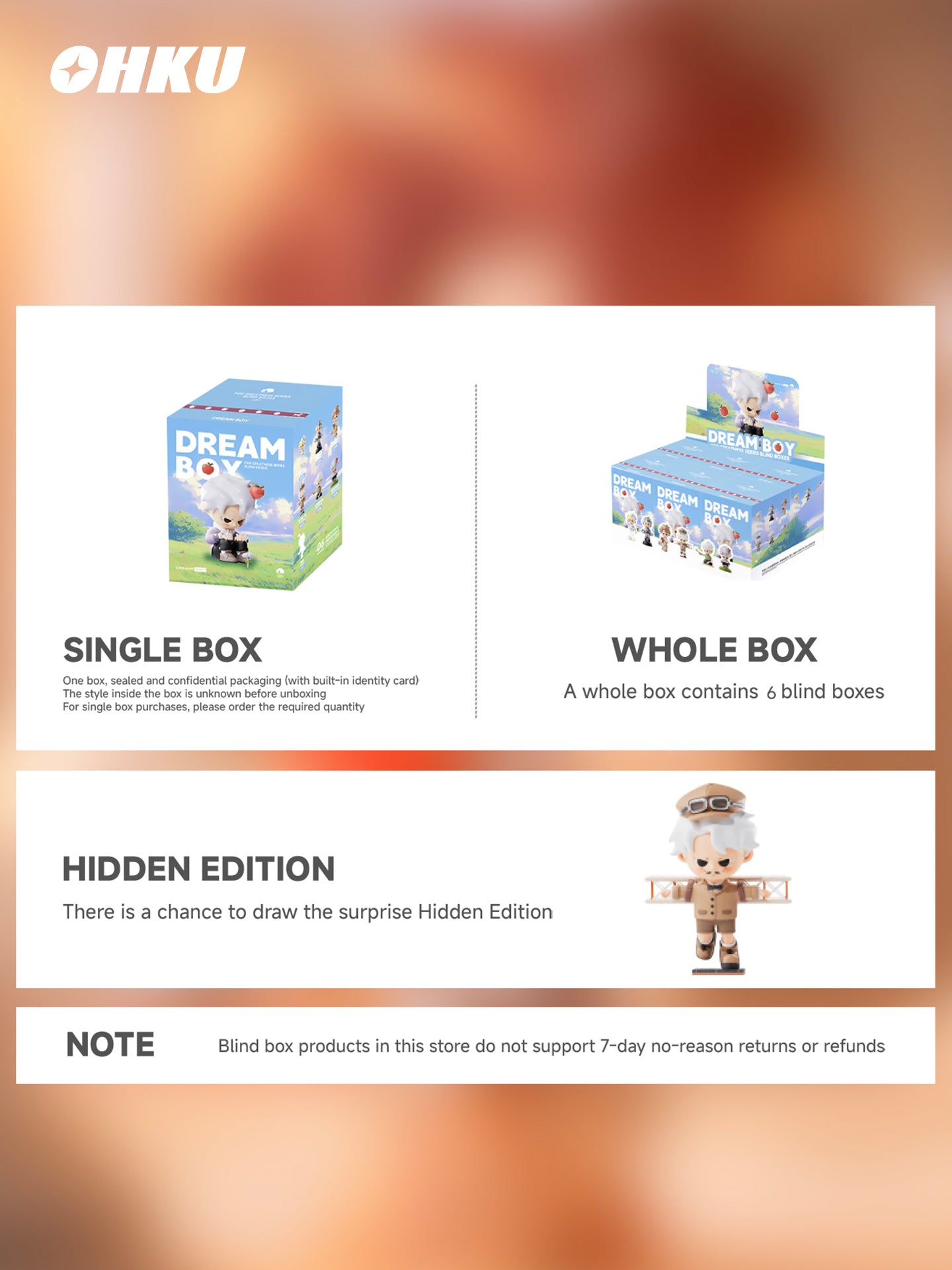 OHKU DREAM BOY BLIND BOXES- GREATNESS SERIES