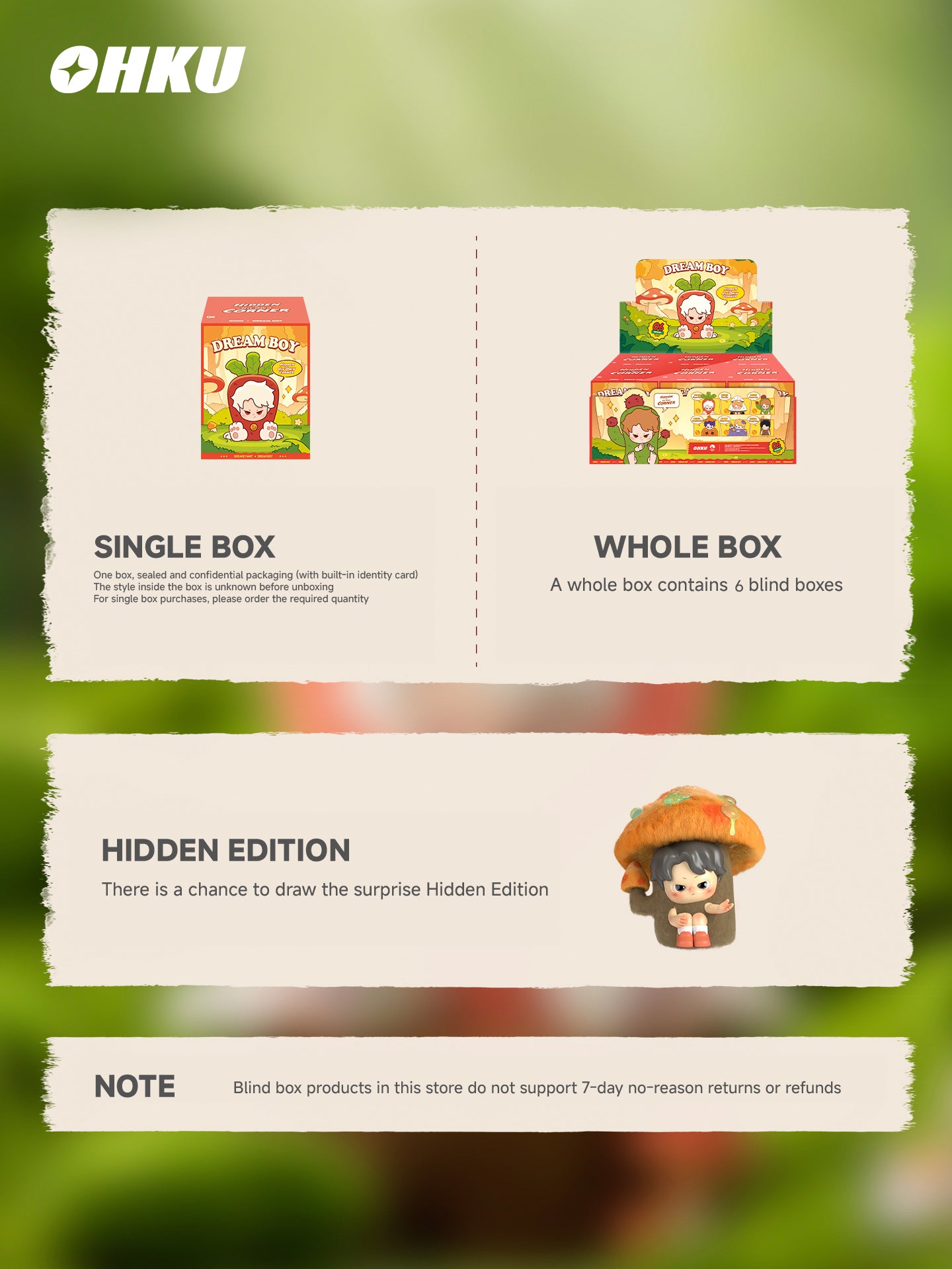 OHKU DREAM BOY Hidden in His Own Corner Series